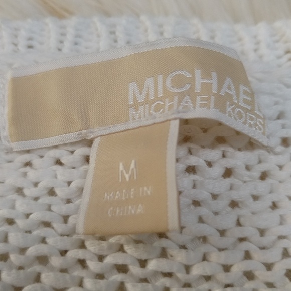 Michael Kors White Cotton Knit Sweater - Picture 4 of 6